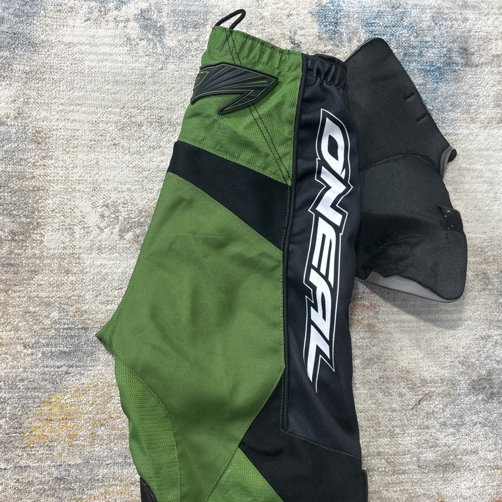 O'Neal Youth Motocross Pants Green Black MX ATV Dirt Bike Riding